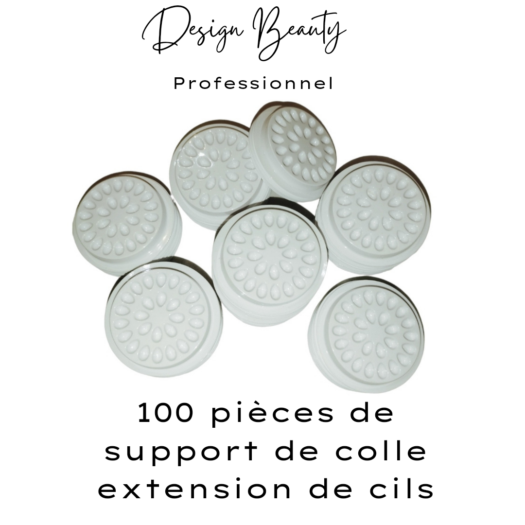 100 pièces de support de colle jetables pour extension de cils
