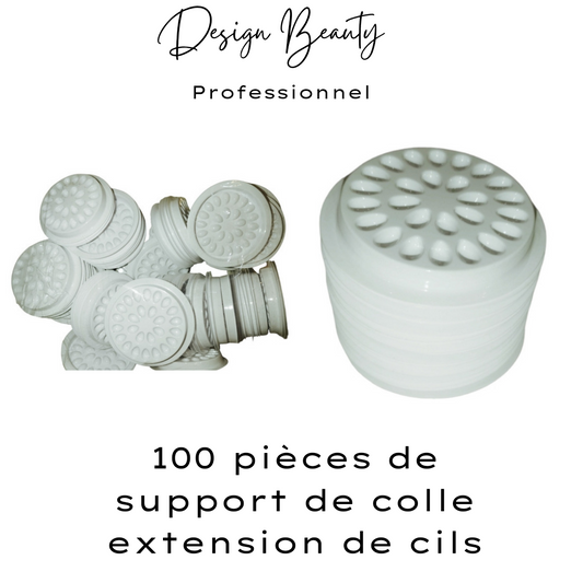 100 pièces de support de colle jetables pour extension de cils